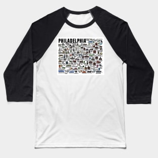 Philadelphia Map Baseball T-Shirt